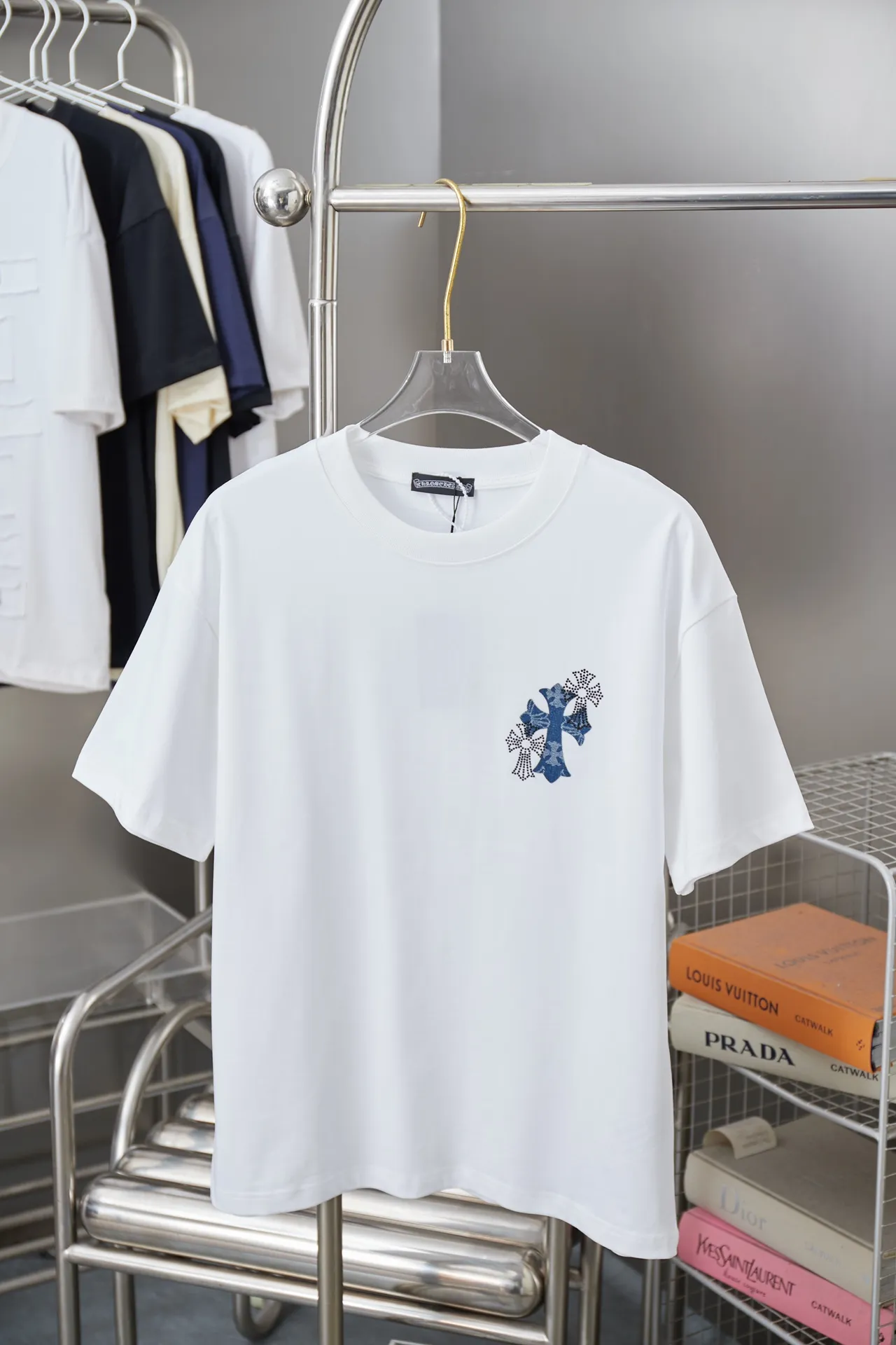 Ch*ome Hearte 26SS New Arrival 100% 32 1X 1 ➕ ➕ ：Black/White Size：S/M/L/XL